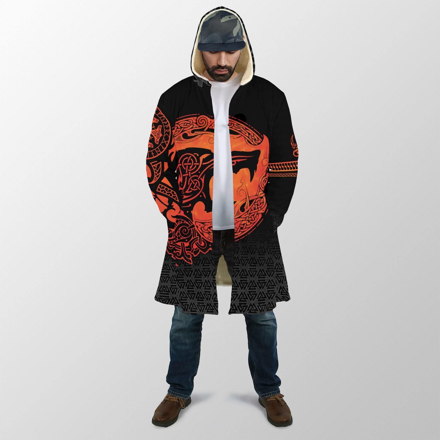 Fenrir Viking 3D Tattoo Cloak