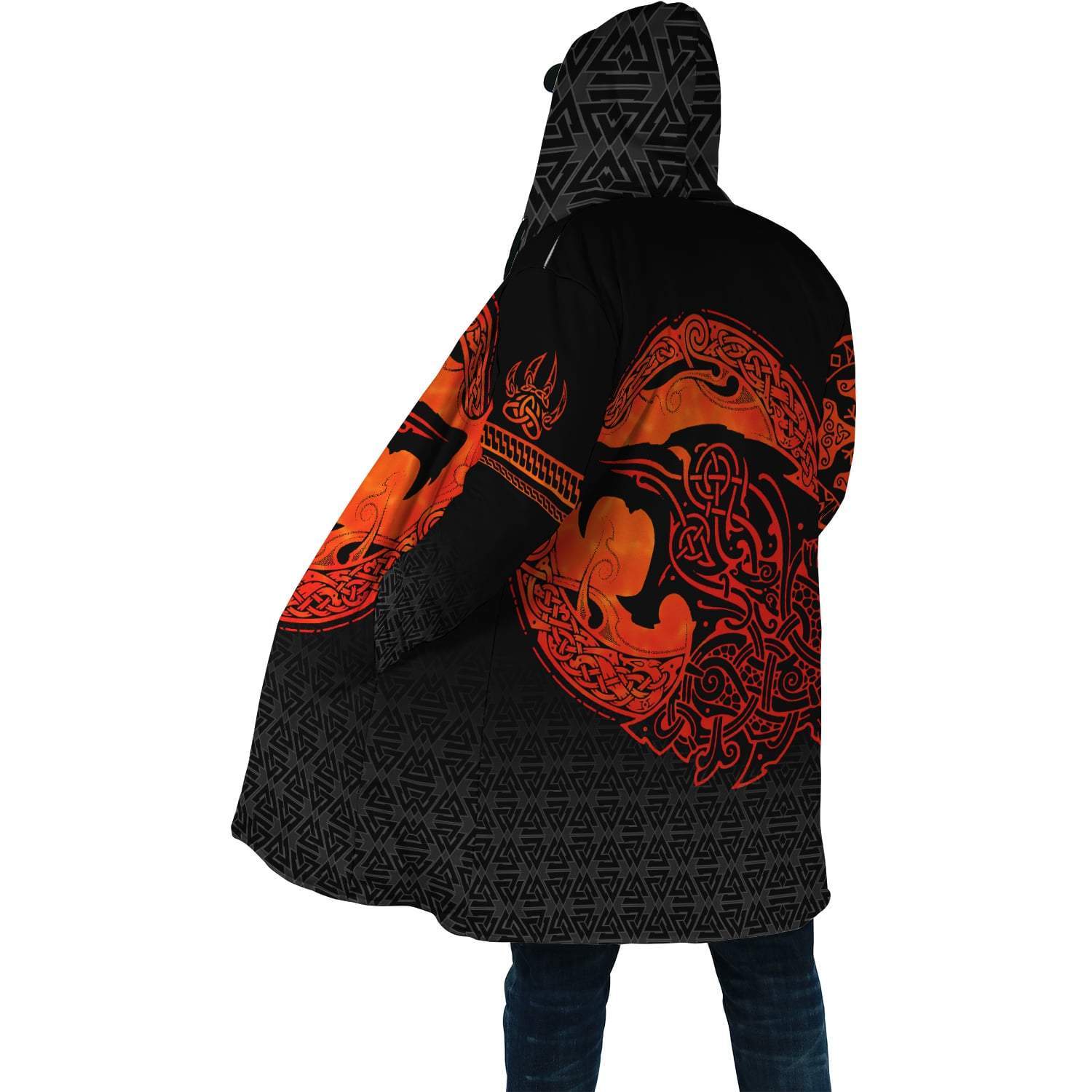 Fenrir Viking 3D Tattoo Cloak