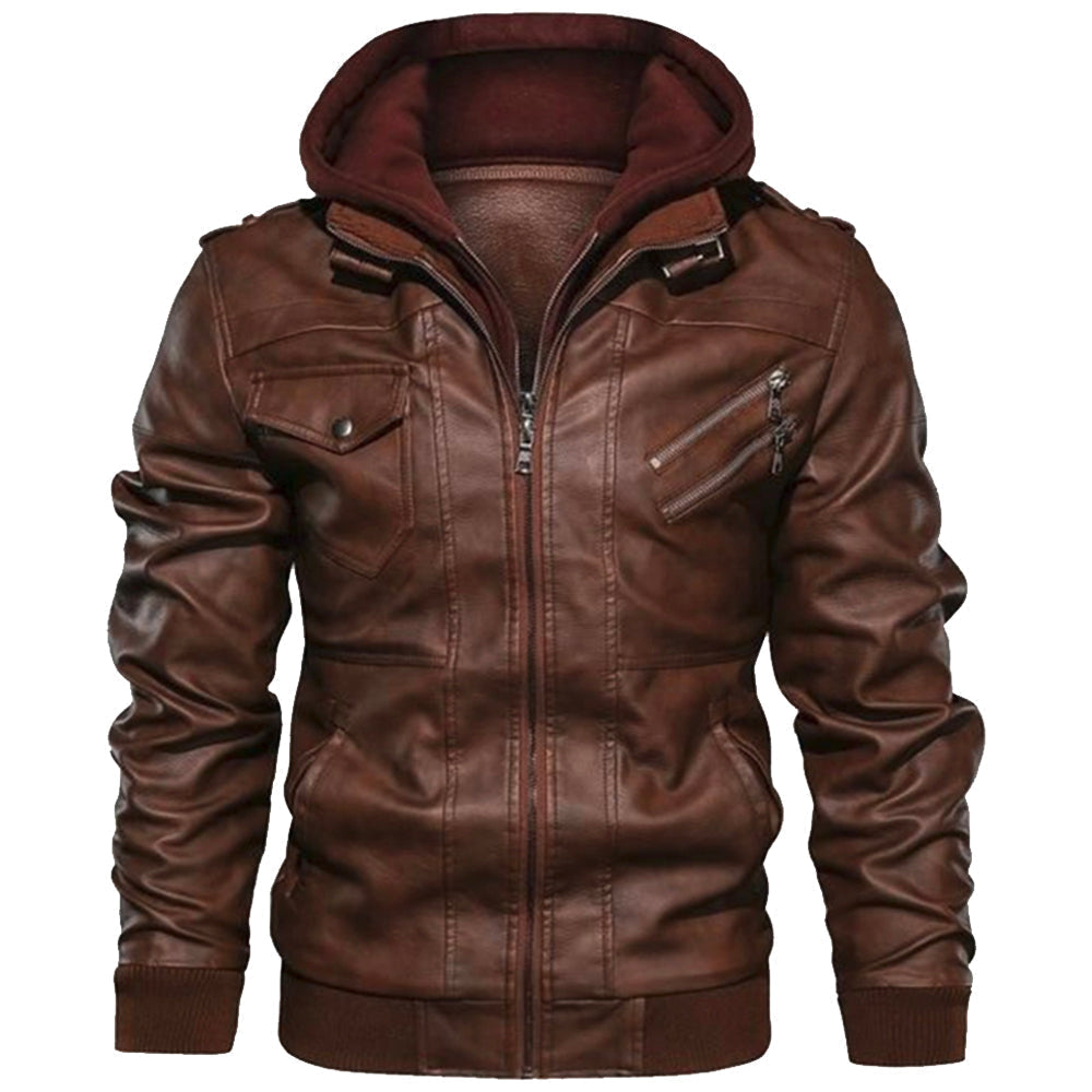 Battle Axes And Shield Leather Jacket