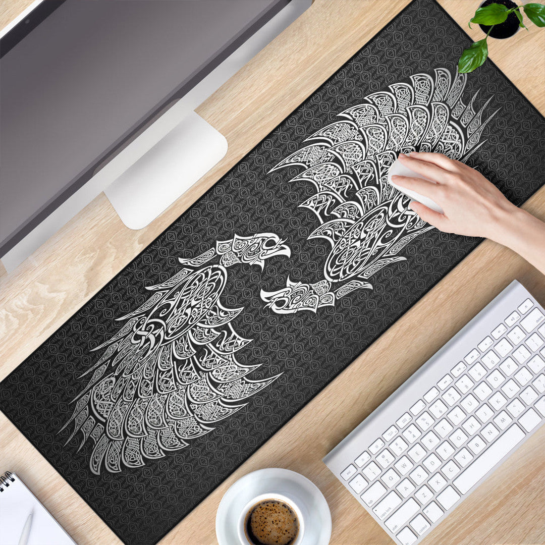 Mouse Mat - Raven and Wolf Fenrir Mouse Mat