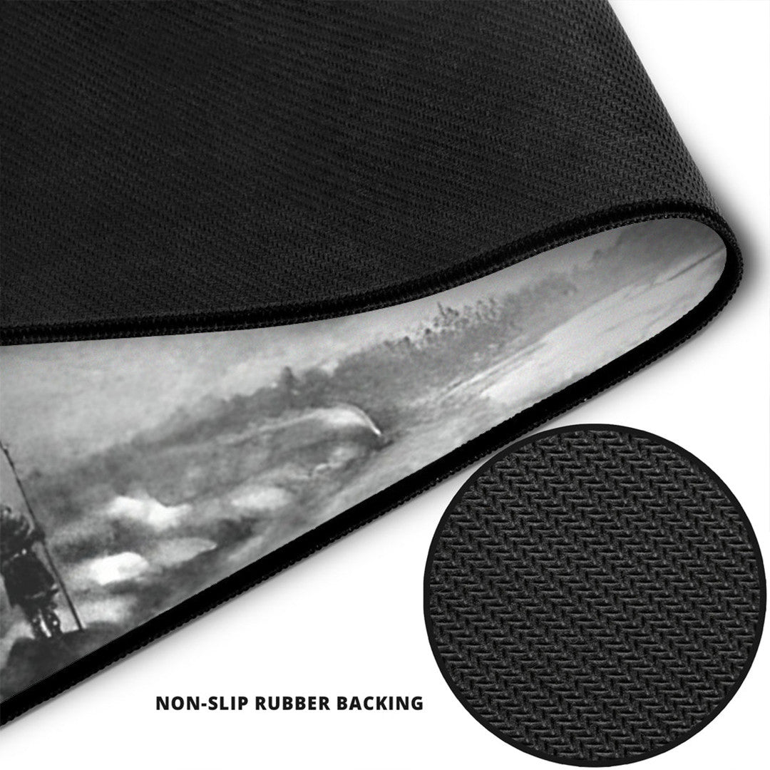 Mouse Mat - King Odin Viking Wolf Mouse Mat