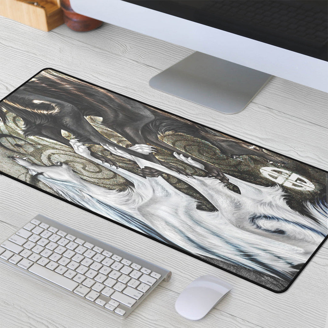 Mouse Mat - Skoll and Hati Ying Yang Style Mouse Mat
