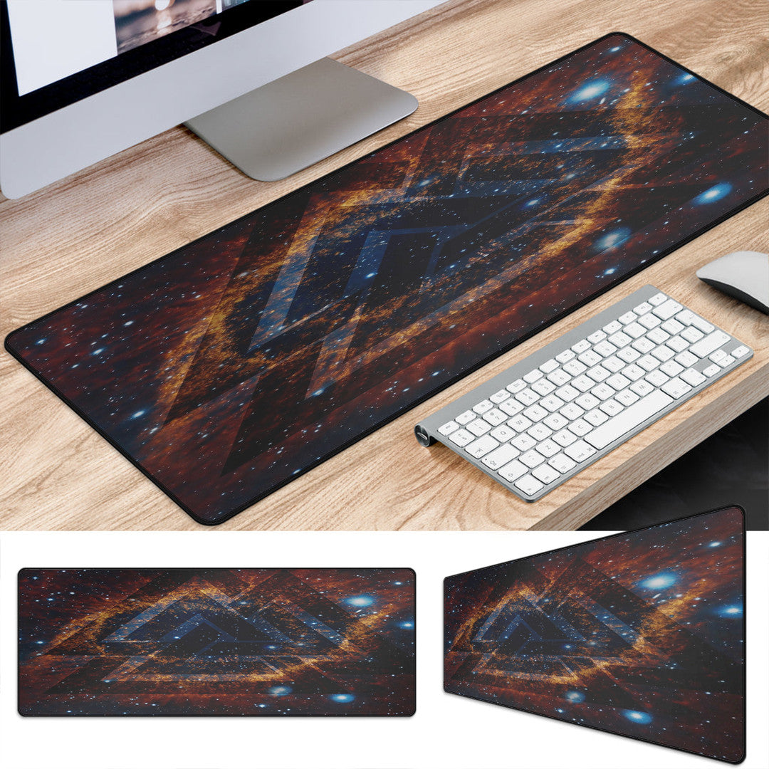 Mouse Mat - Valknut Tattoo Galaxy Mouse Mat