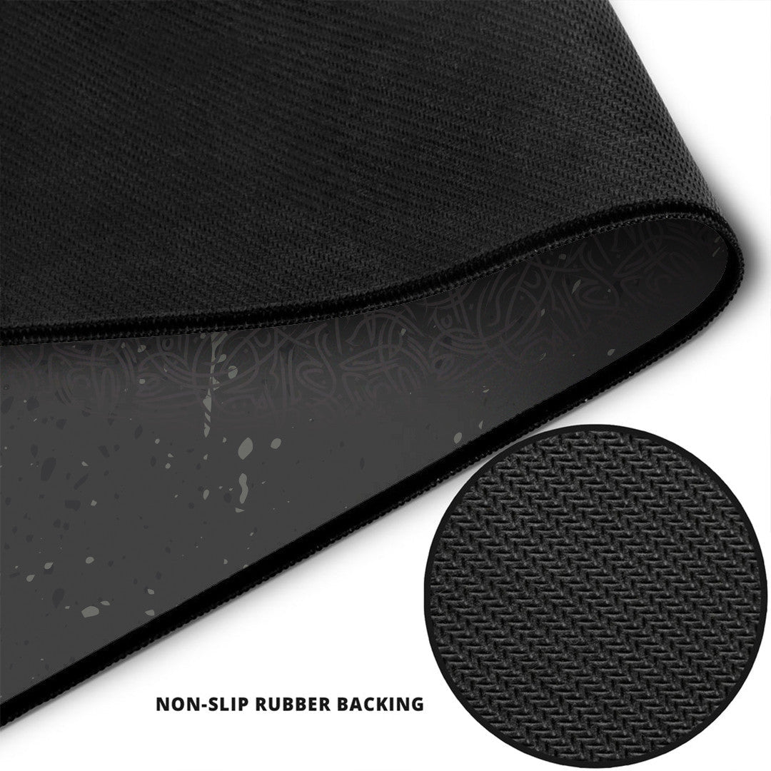 Mouse Mat - Vegvisir and Rune Round Vector Style Mouse Mat