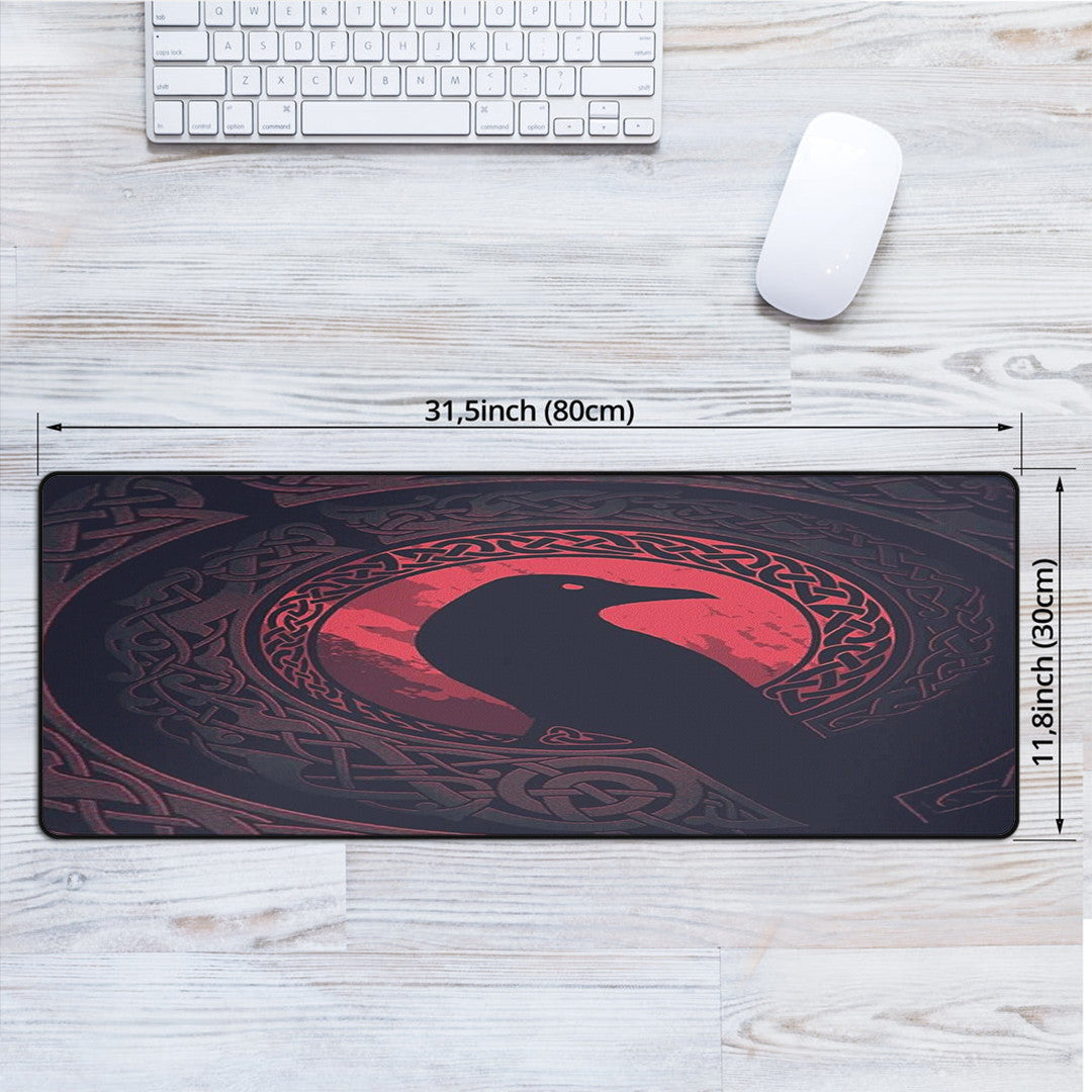 1sttheworld Mouse Mat - Viking Raven and Celtic Blood Style Mouse Mat A35