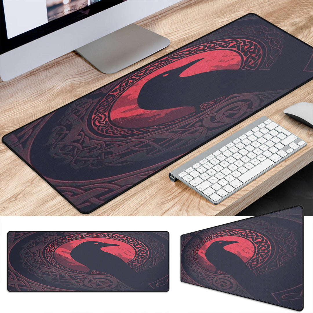 Mouse Mat - Viking Raven and Celtic Blood Style Mouse Mat