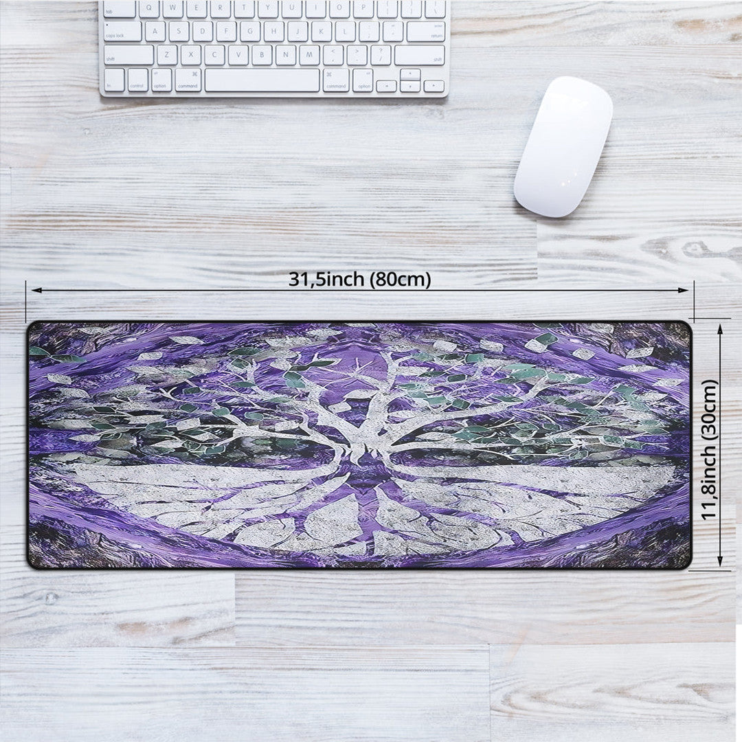 1sttheworld Mouse Mat - Viking Yggdrasil Tattoo and Vector Mouse Mat A35