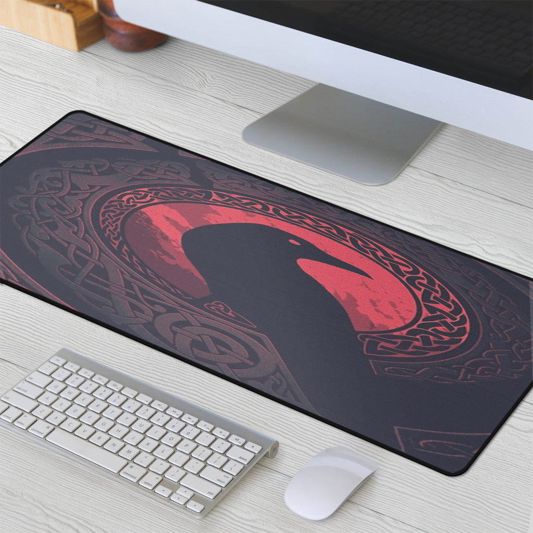 Mouse Mat - Viking Raven and Celtic Blood Style Mouse Mat