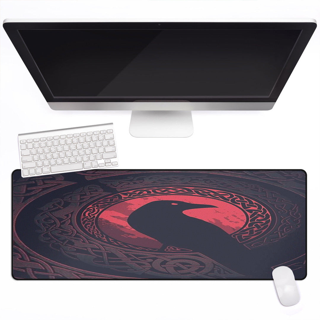 Mouse Mat - Viking Raven and Celtic Blood Style Mouse Mat