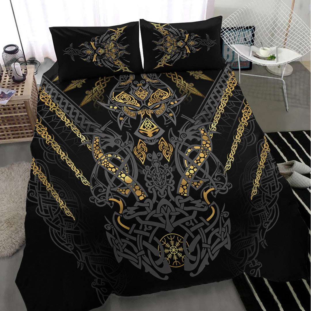 Bedding Set Fenrir and Claw Gold-Black Bedding Set