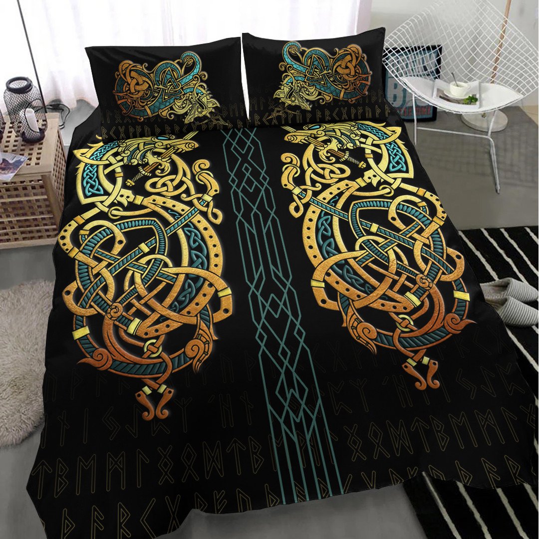 Bedding Set Celtic Dragon Gold Bedding Set