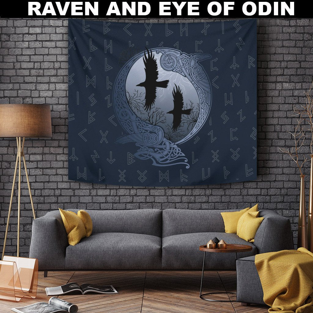 Tapestry - Raven And Eye Of Odin