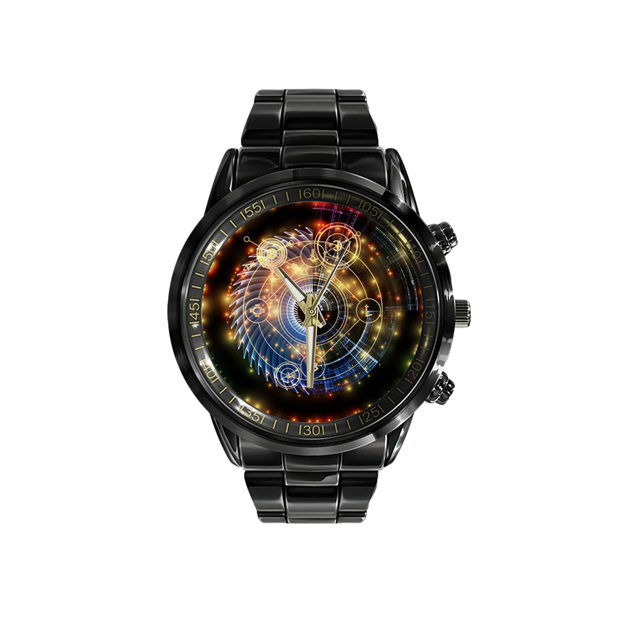 Watch - Astral Glow Black Stainless Steel Watch