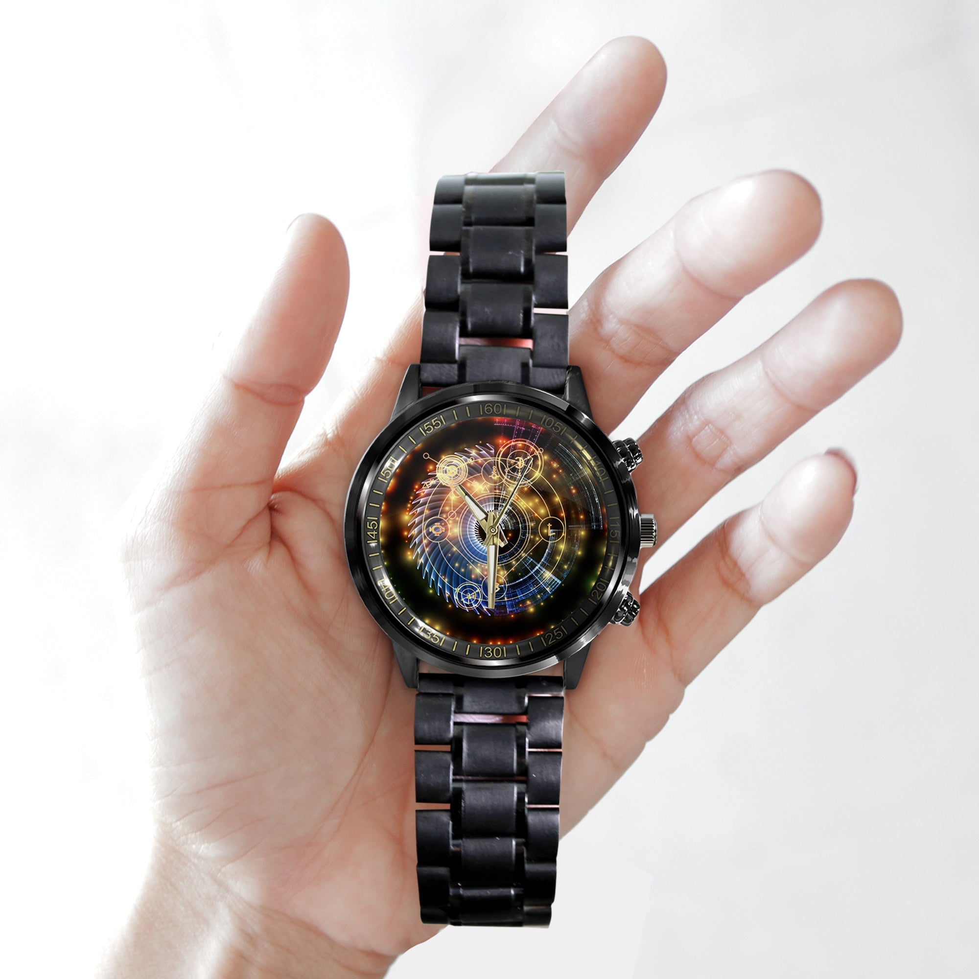 Watch - Astral Glow Black Stainless Steel Watch