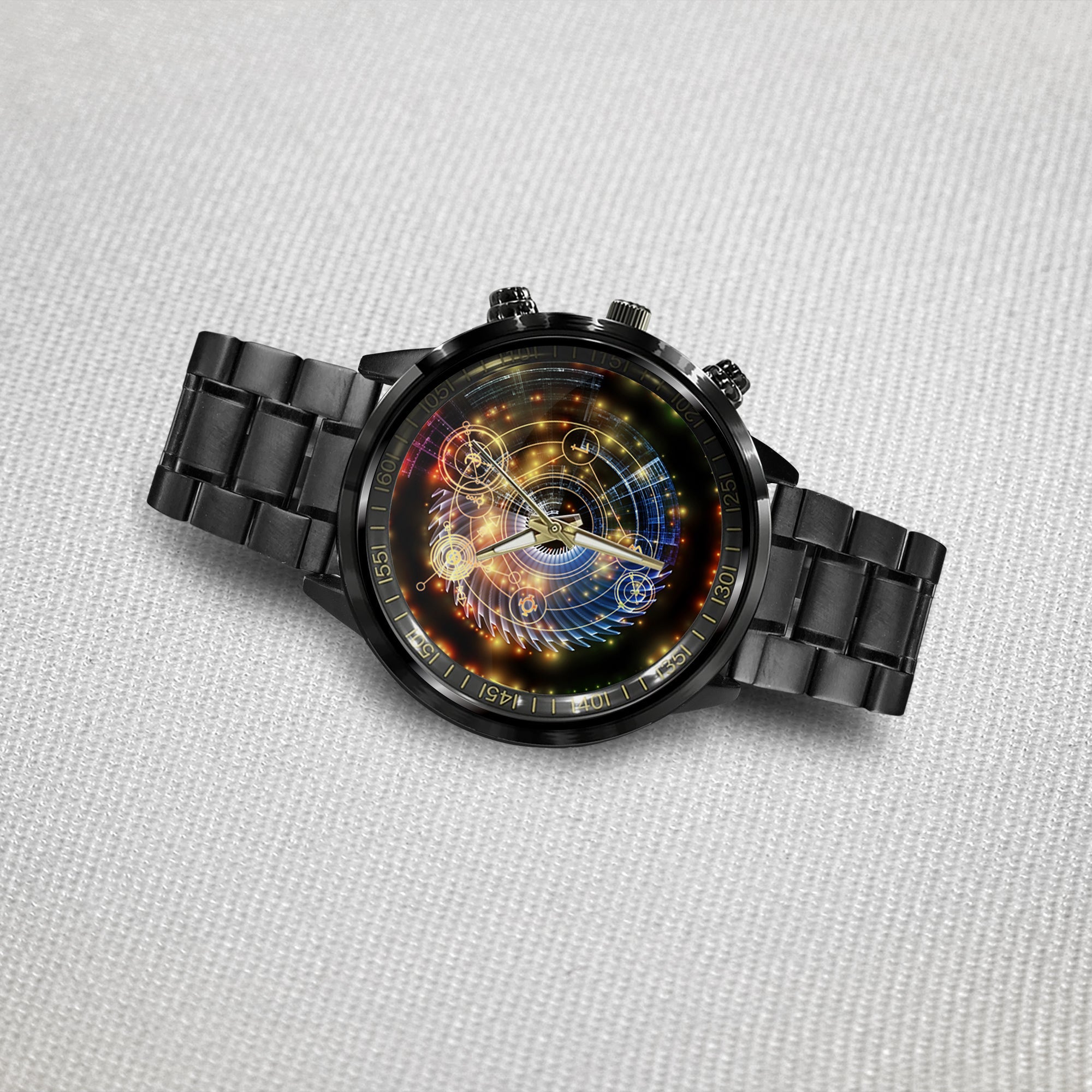 Watch - Astral Glow Black Stainless Steel Watch