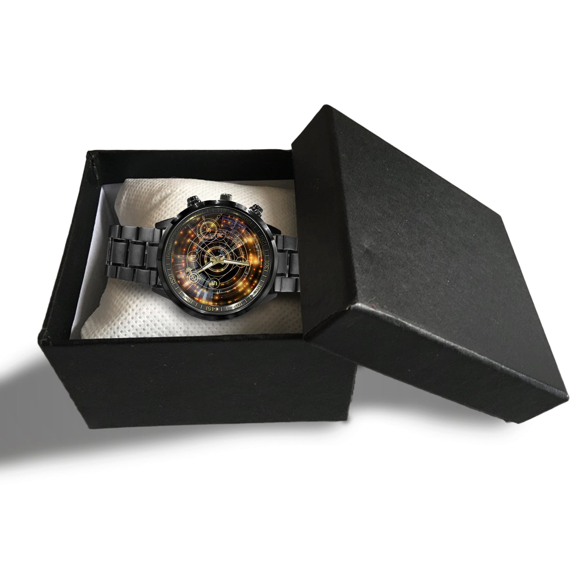 Watch - Astral Glow Series Black Stainless Steel Watch