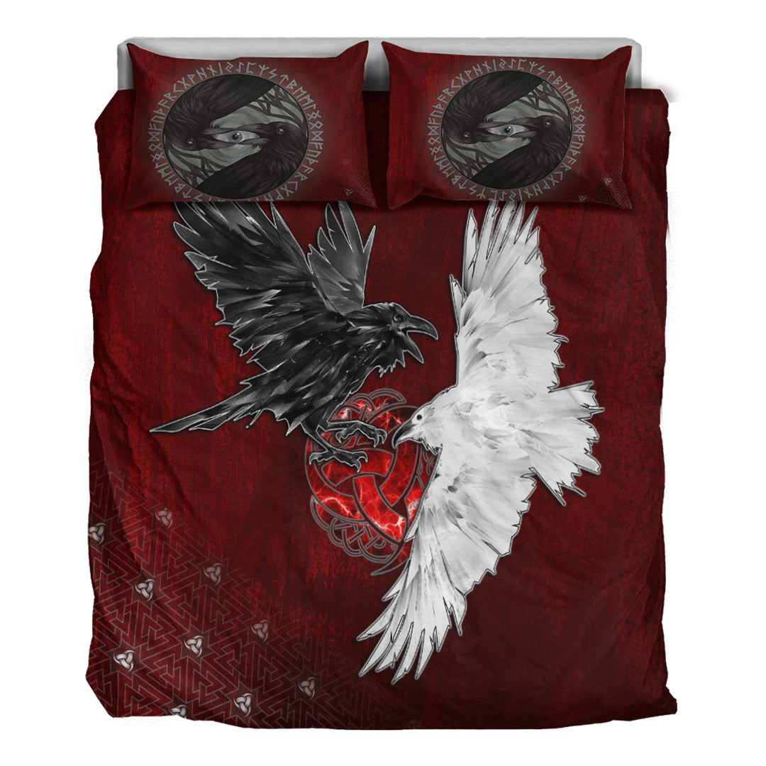 Bedding Set Hugin and Munin Triple Horns of Odin Bedding Set