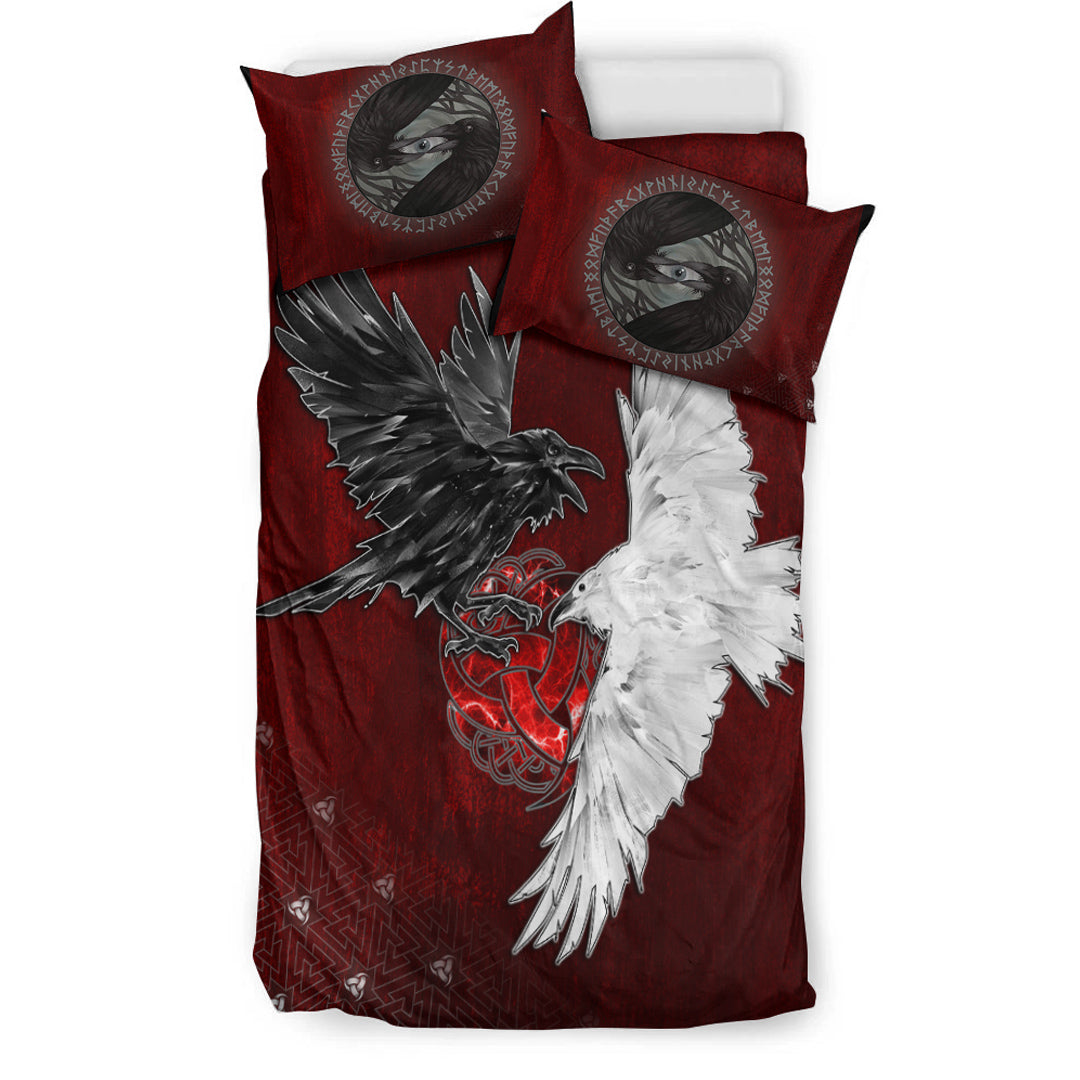 Bedding Set Hugin and Munin Triple Horns of Odin Bedding Set