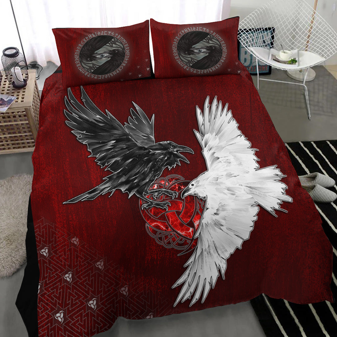 Bedding Set Hugin and Munin Triple Horns of Odin Bedding Set