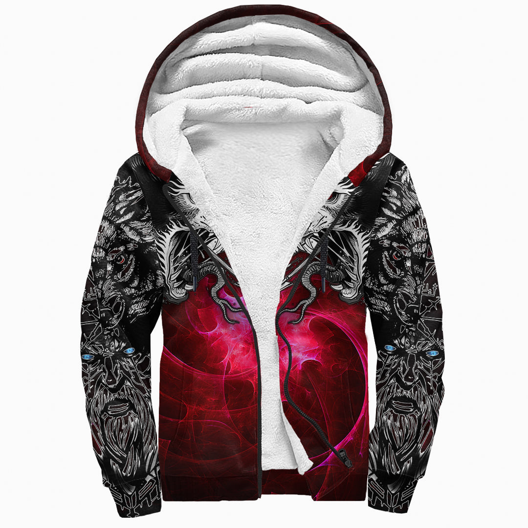 Sherpa Hoodie - Double Wolf