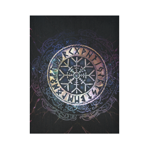 Tapestry - Helm Of Awe Runes Circle