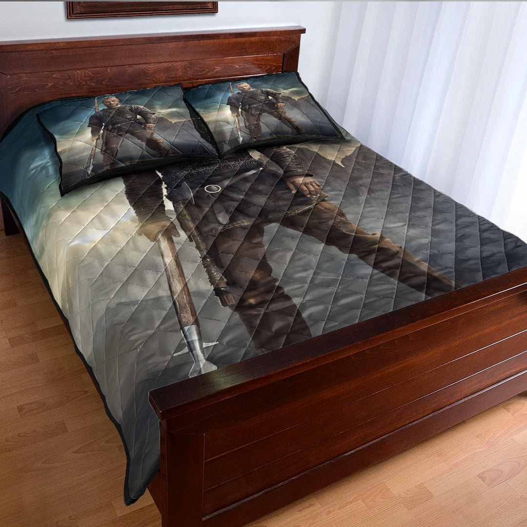 Personal Portrait In The Picture Earl Ragnar Quilt Bed Set