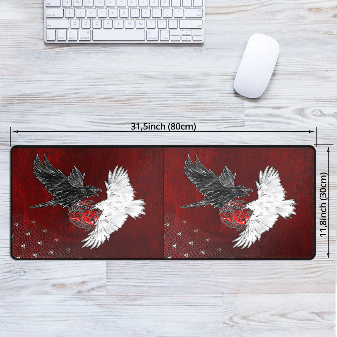 Mouse Mat - Hugin and Munin Triple Horns of Odin Mouse Mat
