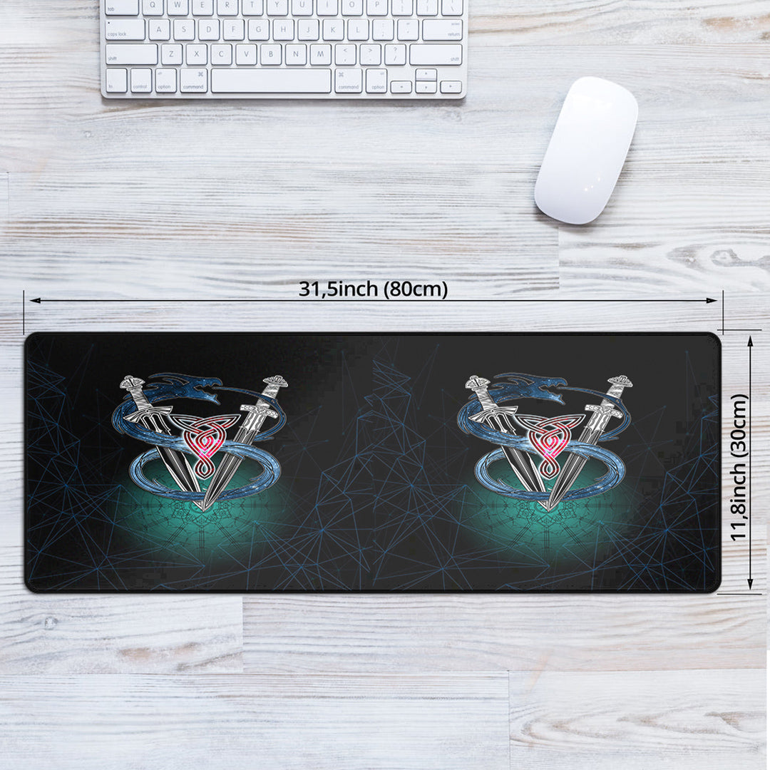 Mouse Mat - Dragon Sword Vegvisir Magic Mouse Mat