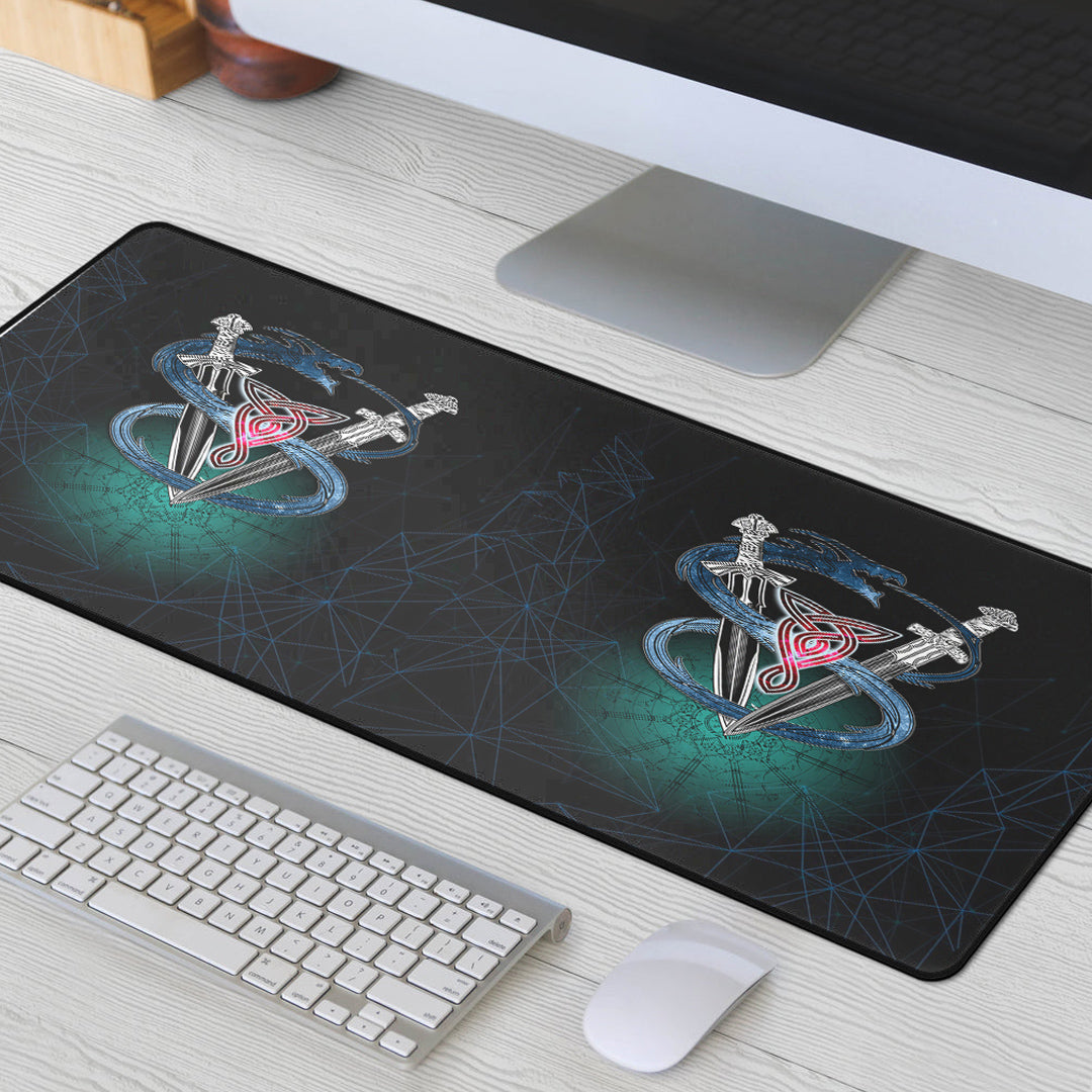 Mouse Mat - Dragon Sword Vegvisir Magic Mouse Mat