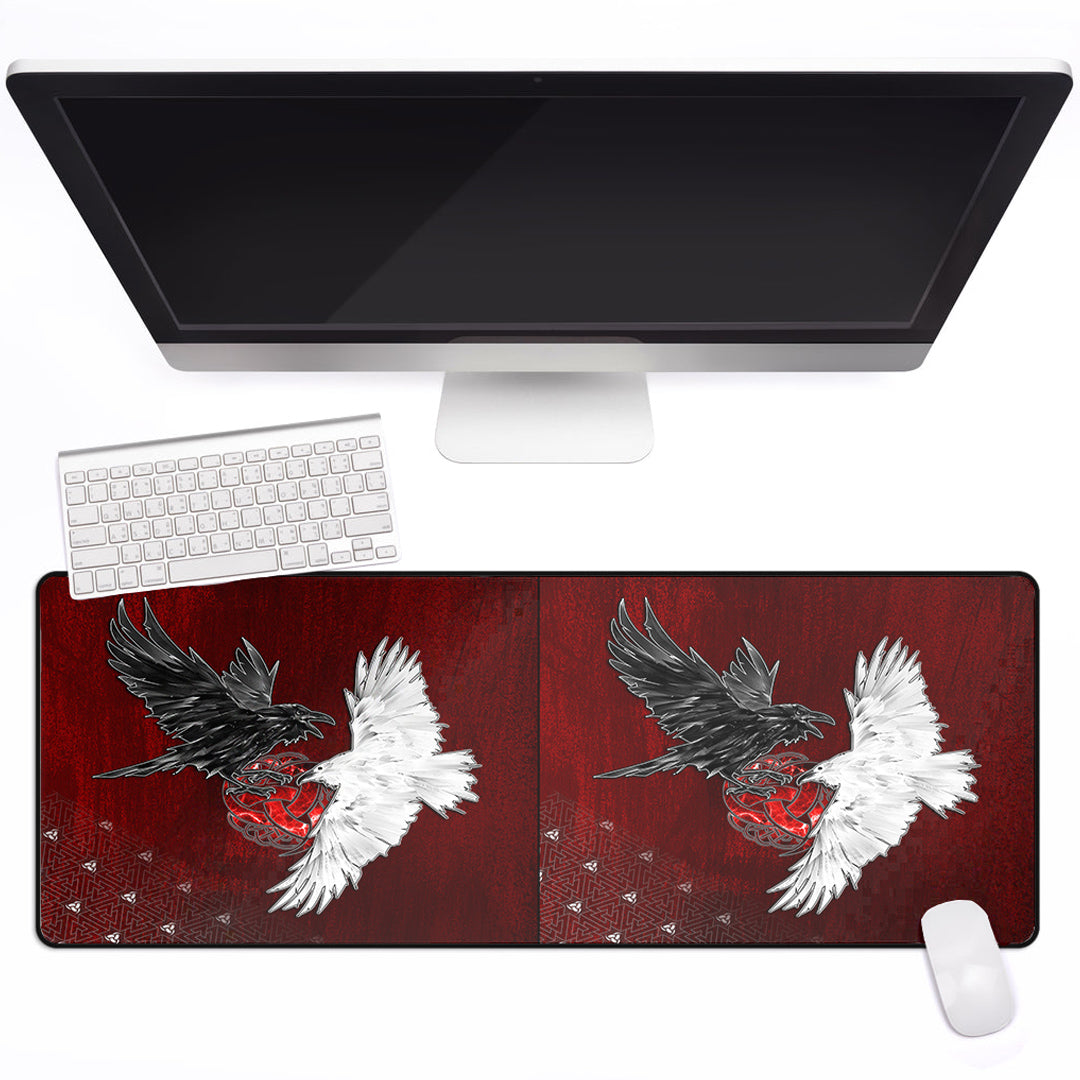 Mouse Mat - Hugin and Munin Triple Horns of Odin Mouse Mat