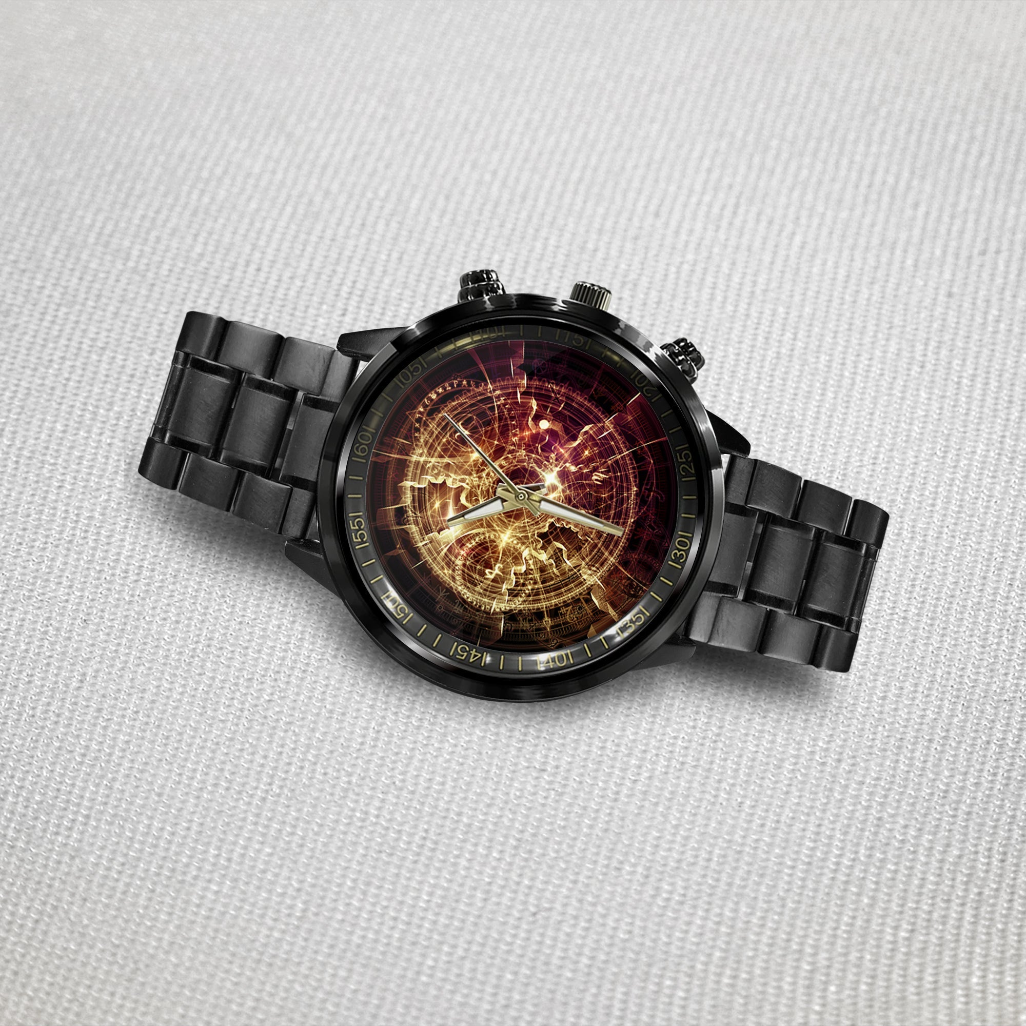 Watch - Orbits of Destiny Series Black Stainless Steel Watch