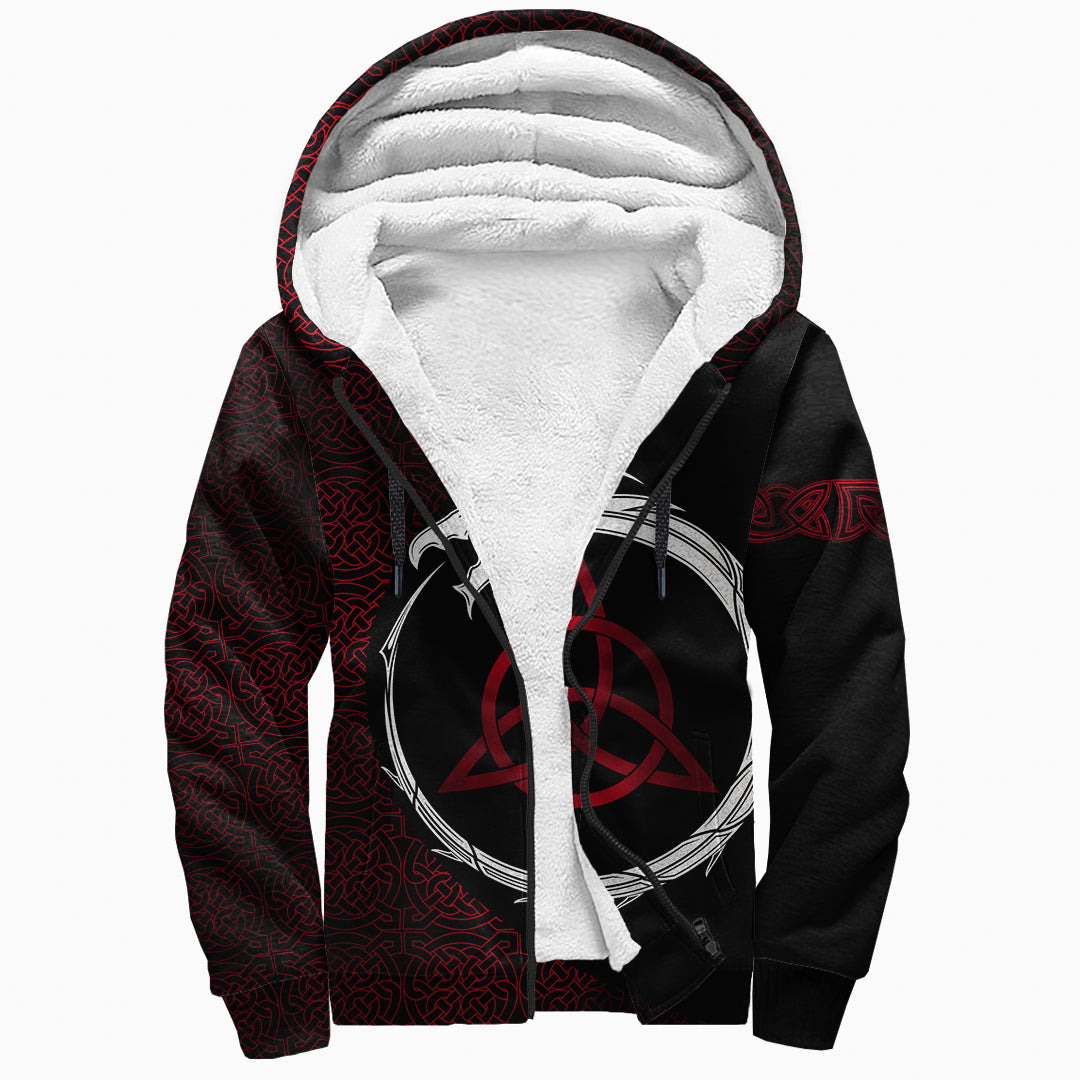 Sherpa Hoodie - Platinum Dragon Triple Horns