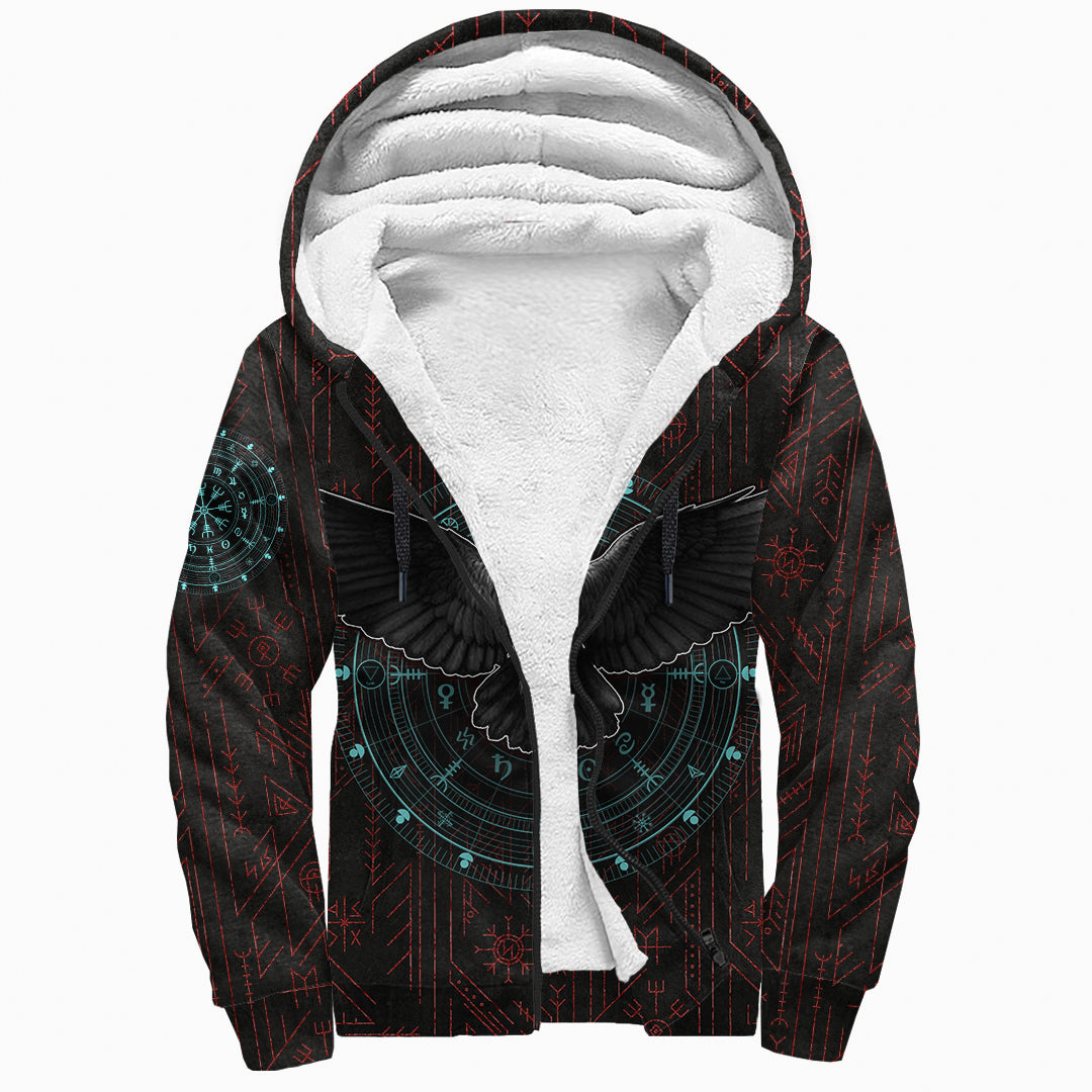 Sherpa Hoodie - Raven The Compass