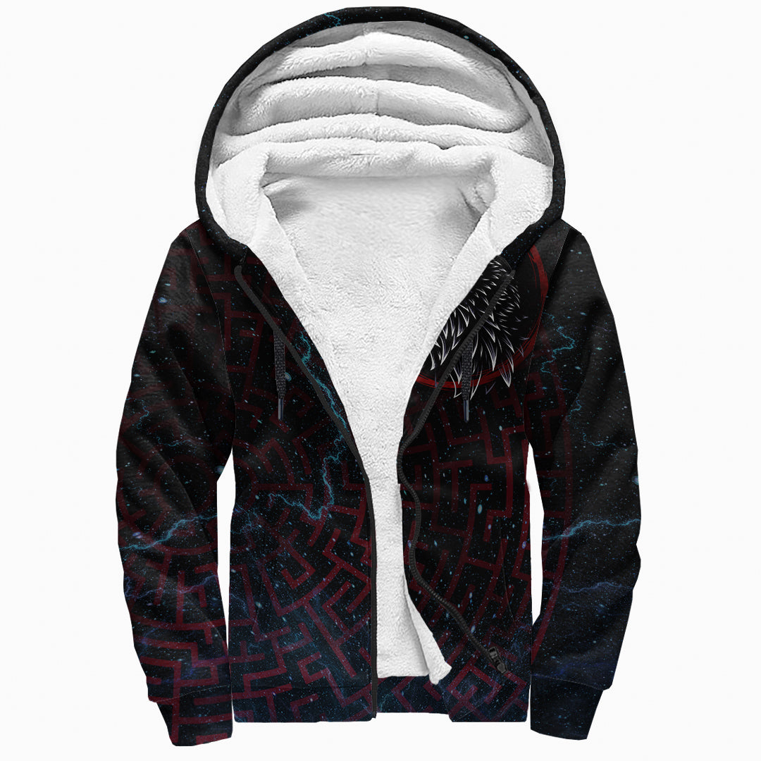 Sherpa Hoodie - The Raven Red Circle