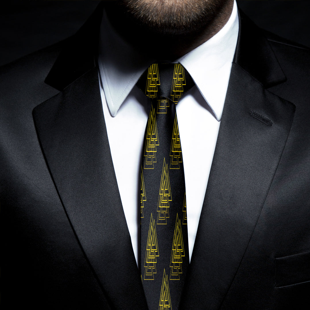 Valknut Gold Necktie