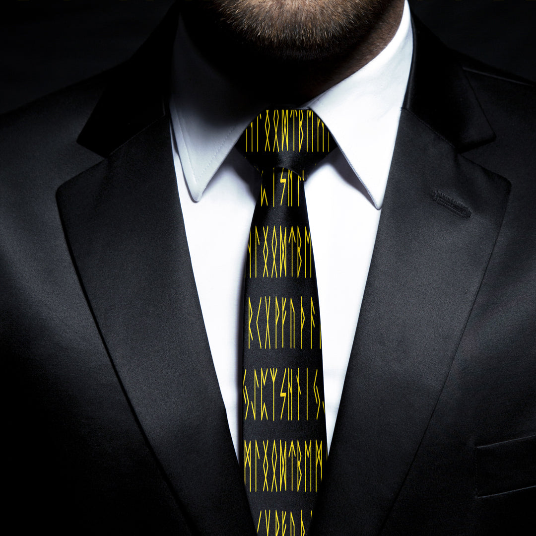Viking Letter Gold Necktie
