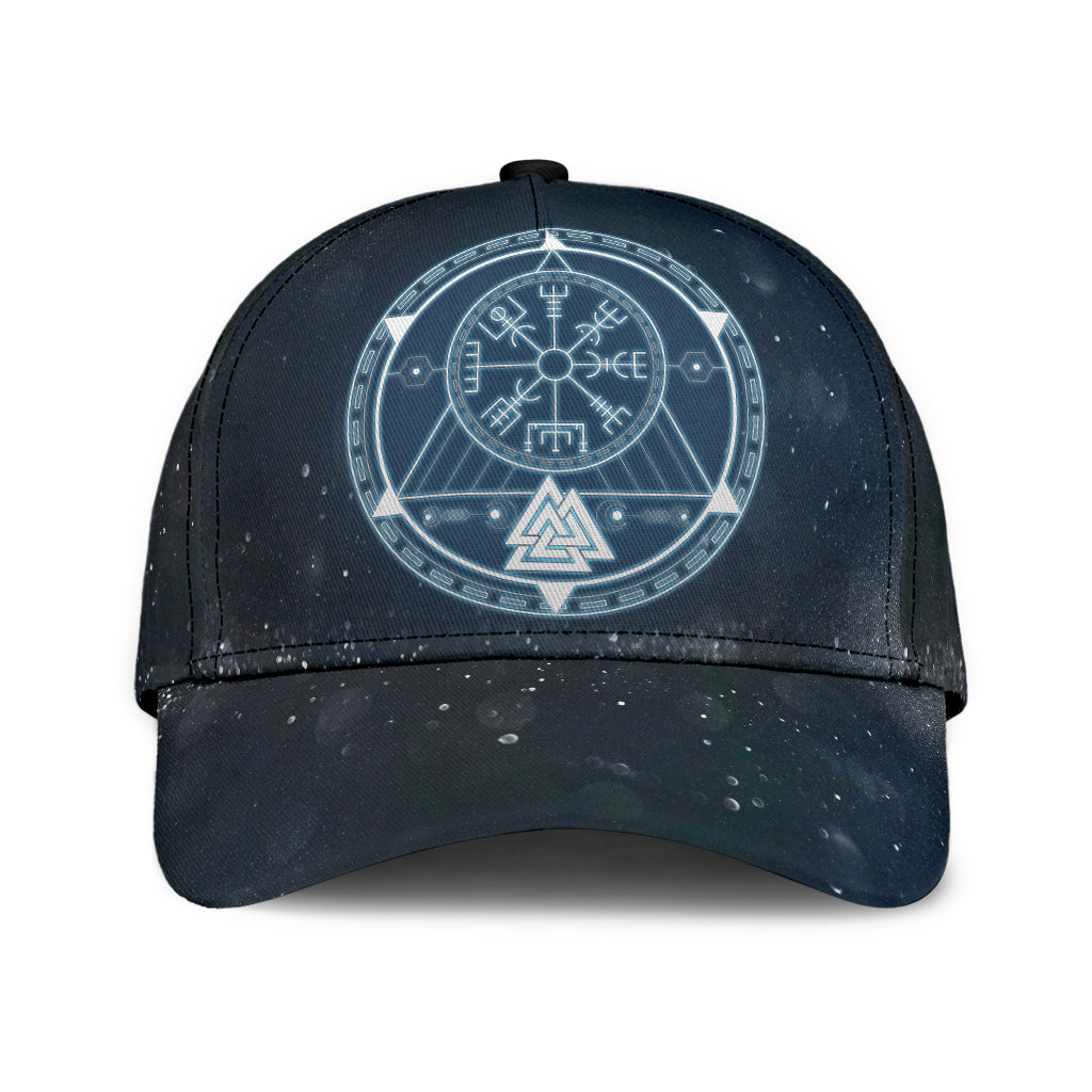 Cap - Vegvisir with Valknut Compass Galaxy Style Classic Cap