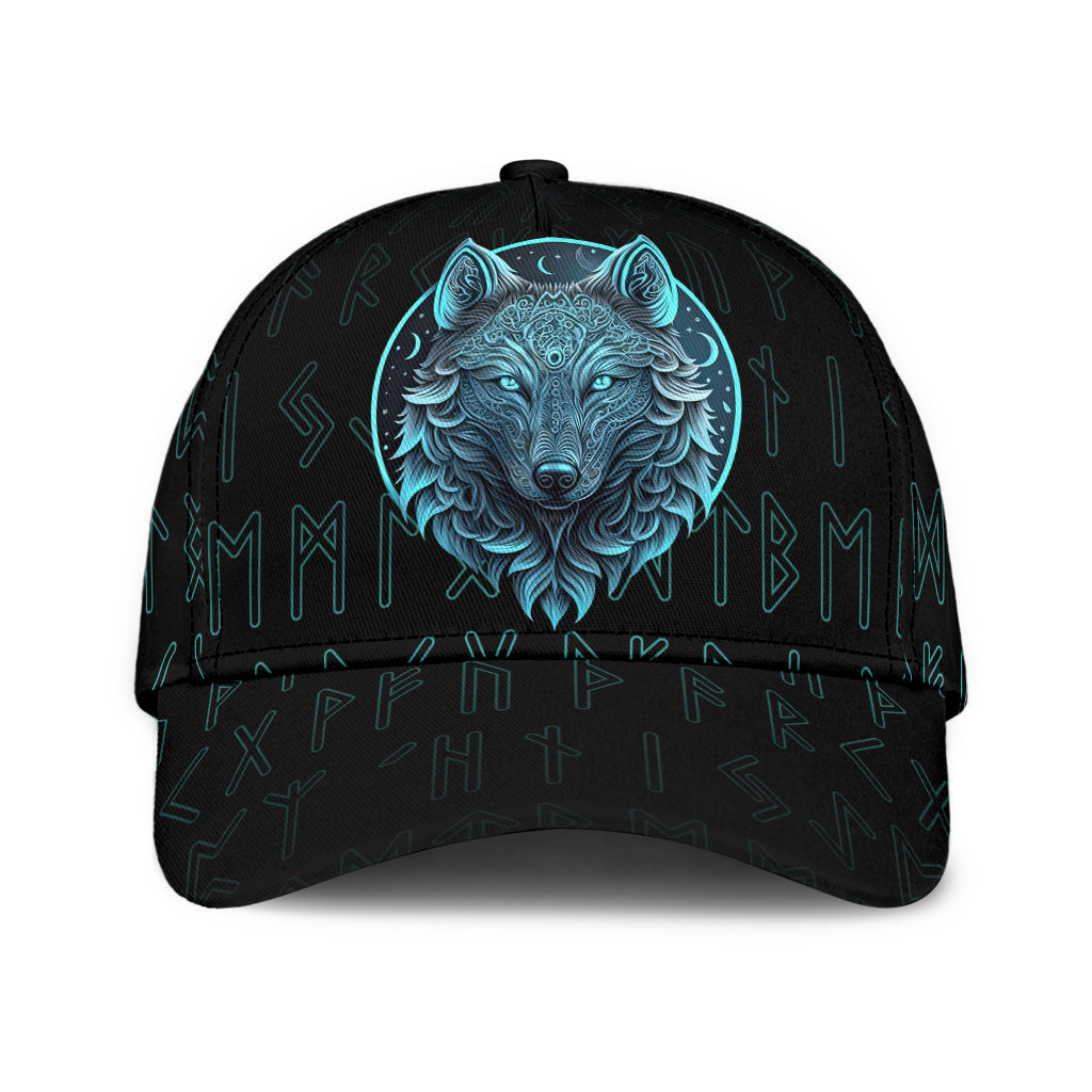 Cap - Fenrir Wolf Tattoo and Rune Classic Cap