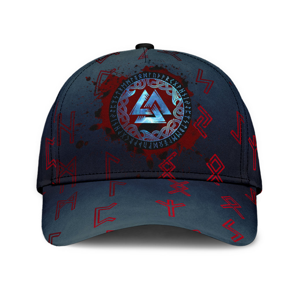 Cap - Valknut and Blood Runic Classic Cap