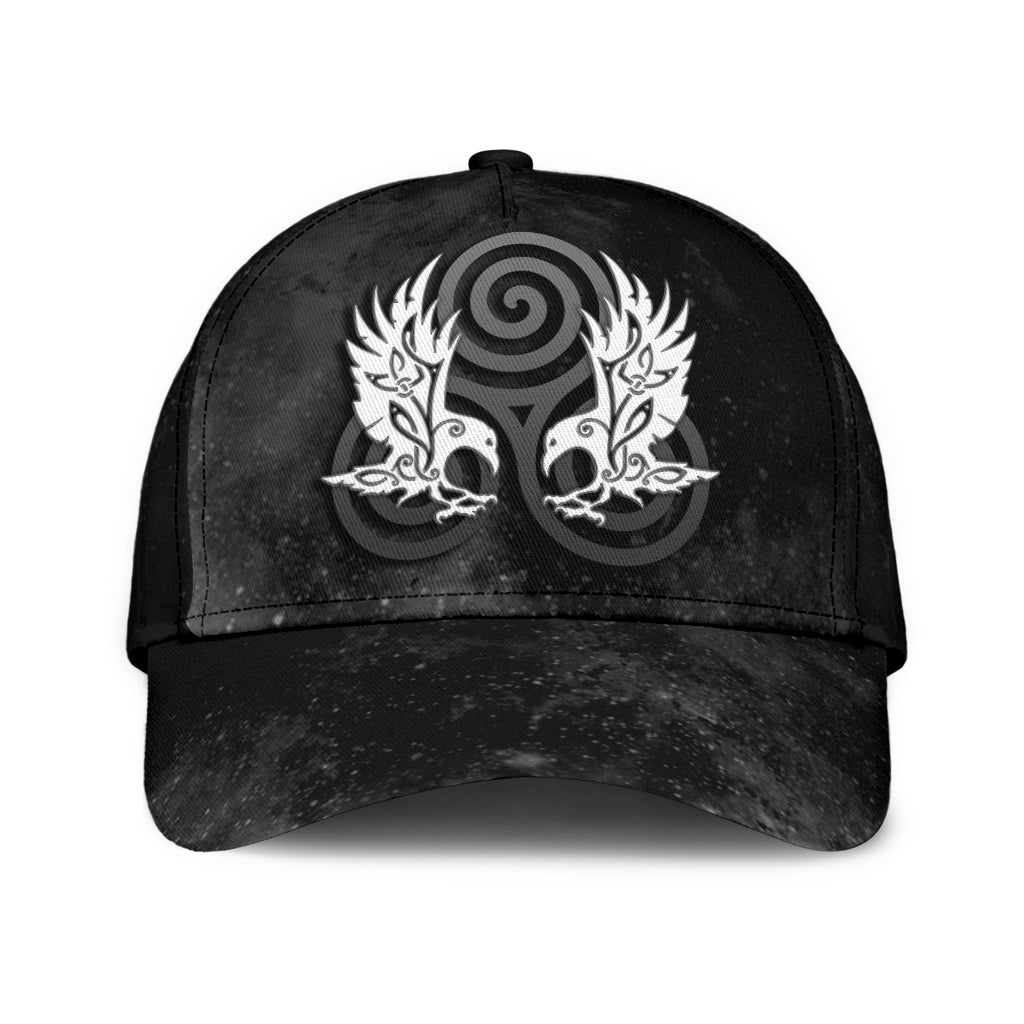 Cap - Hugin and Munin With Triskele Classic Cap