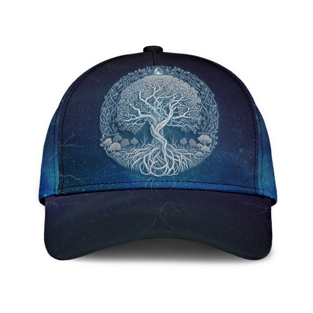 Cap - Yggdrasil Round Blue Galaxy Pattern Classic Cap