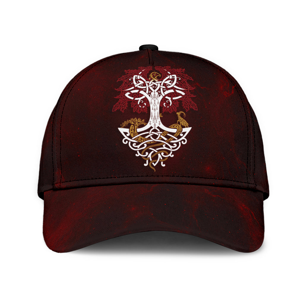 Cap - Yggdrasil Celtic Style on Hell Background Classic Cap