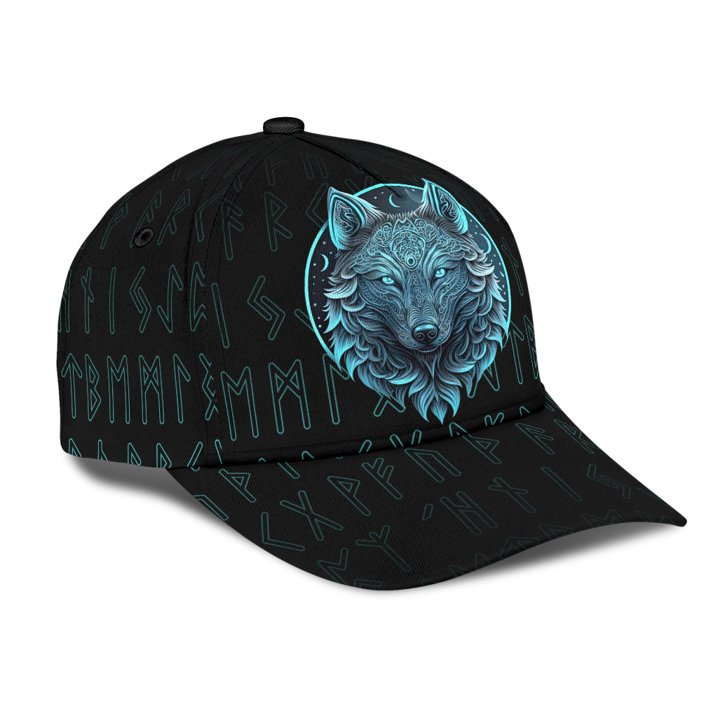Cap - Fenrir Wolf Tattoo and Rune Classic Cap
