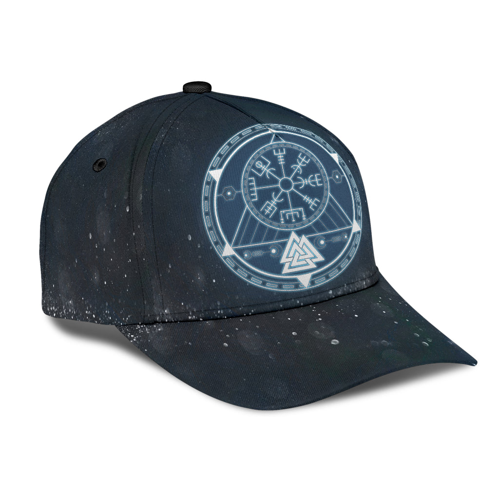Cap - Vegvisir with Valknut Compass Galaxy Style Classic Cap