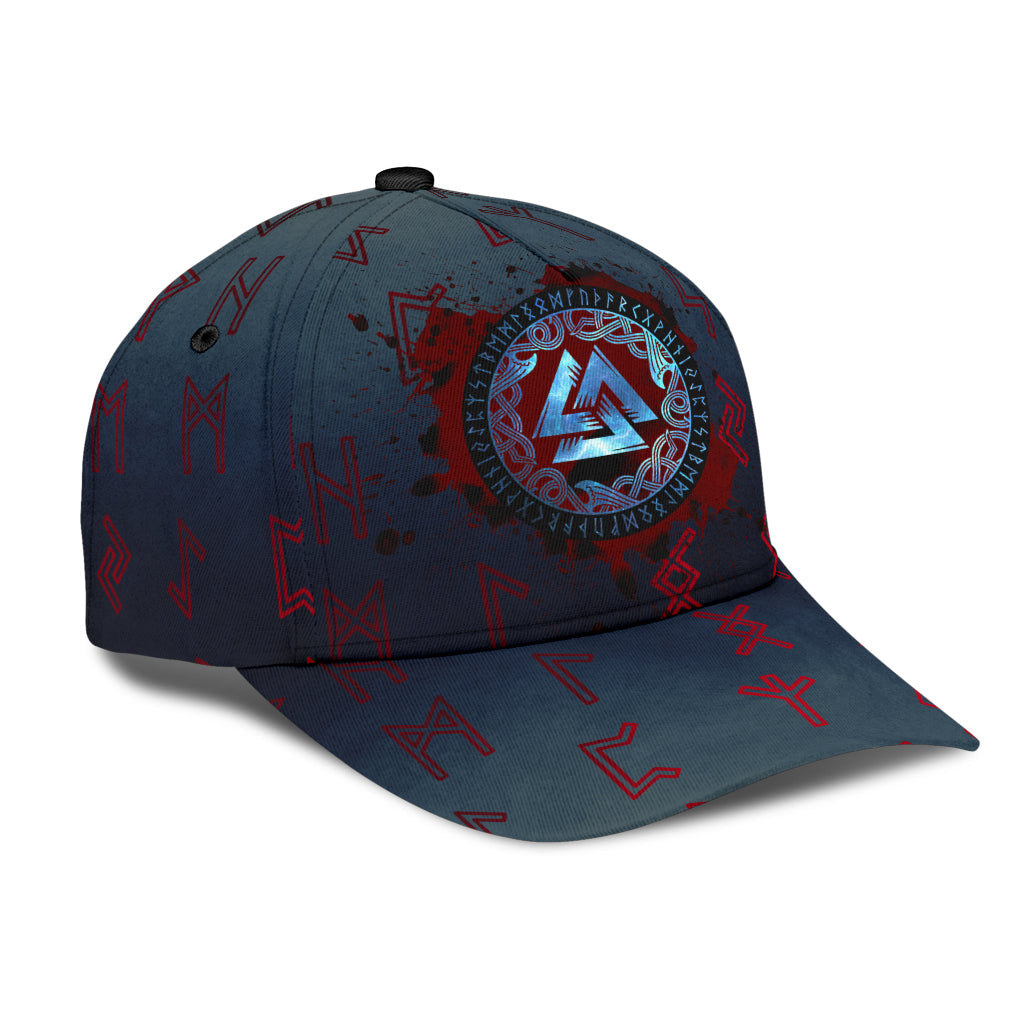 Cap - Valknut and Blood Runic Classic Cap
