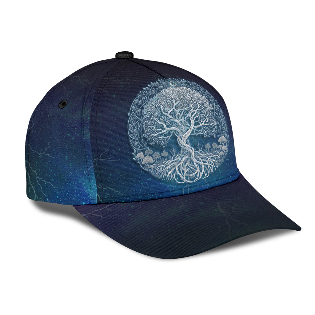 Cap - Yggdrasil Round Blue Galaxy Pattern Classic Cap