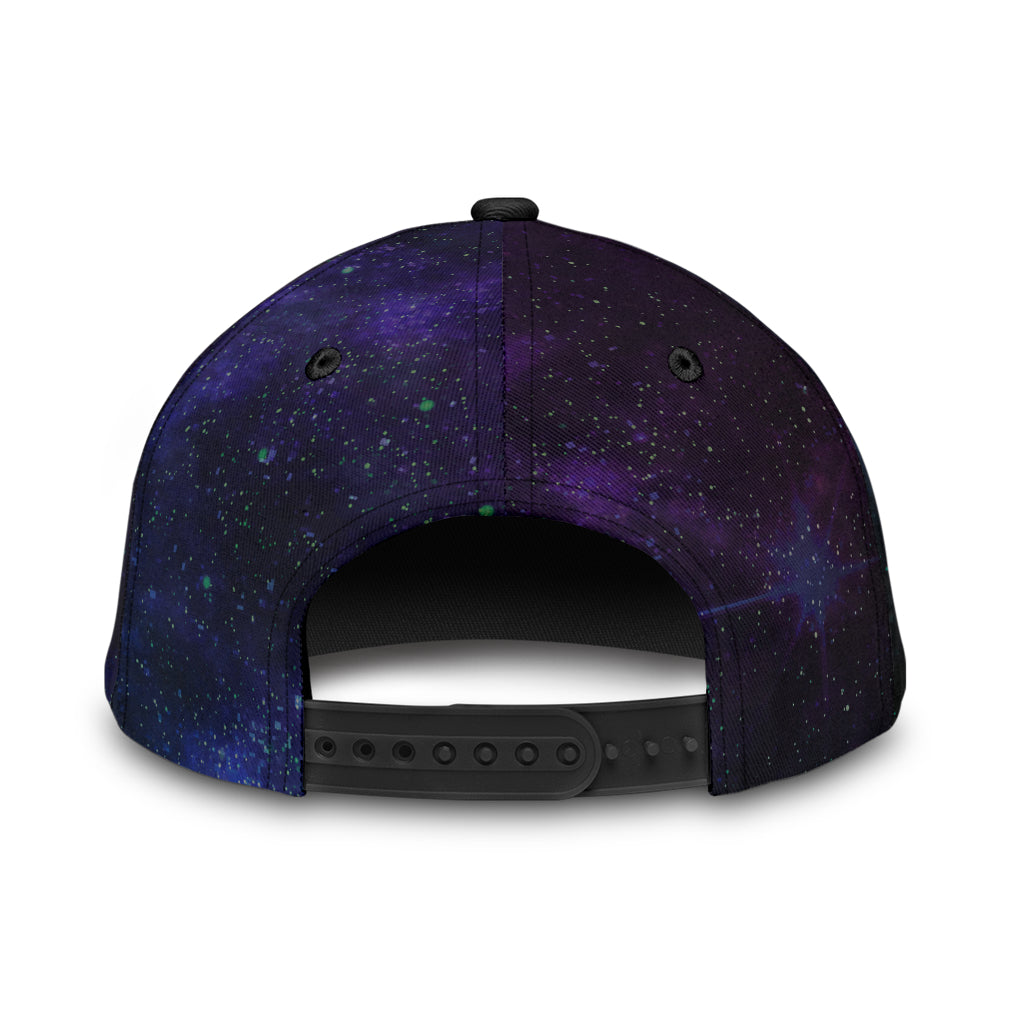 Cap - Viking Fenrir and Valknut on Purple Galaxy Background Classic Cap