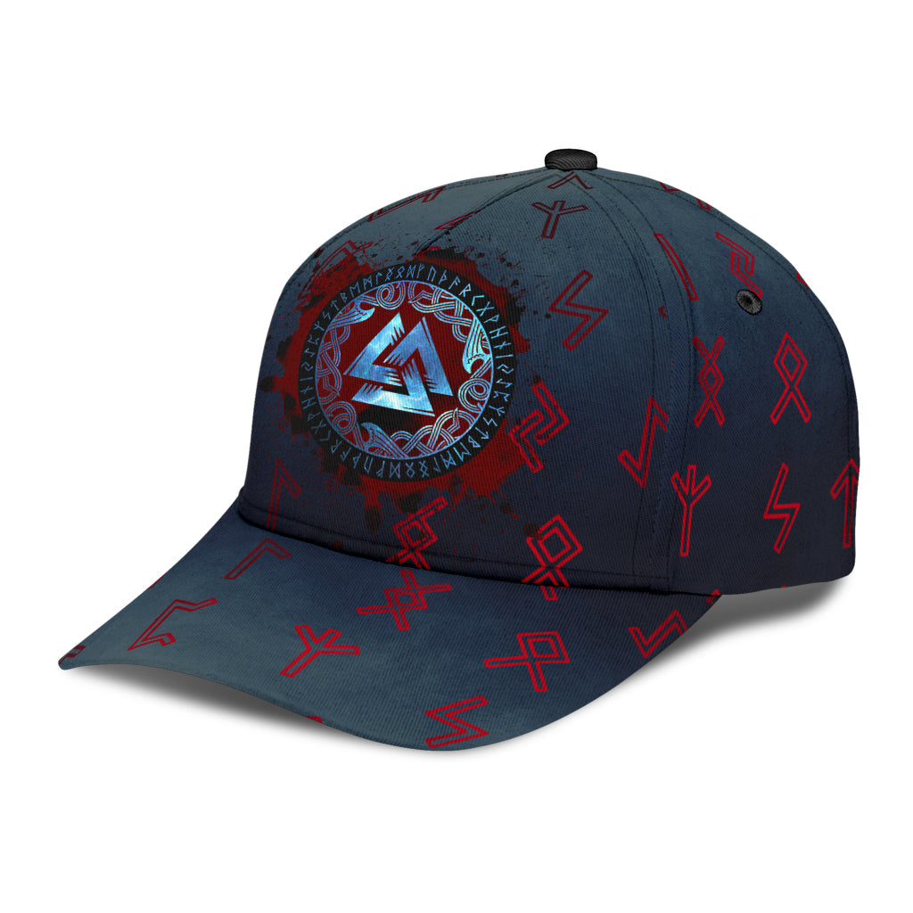 Cap - Valknut and Blood Runic Classic Cap