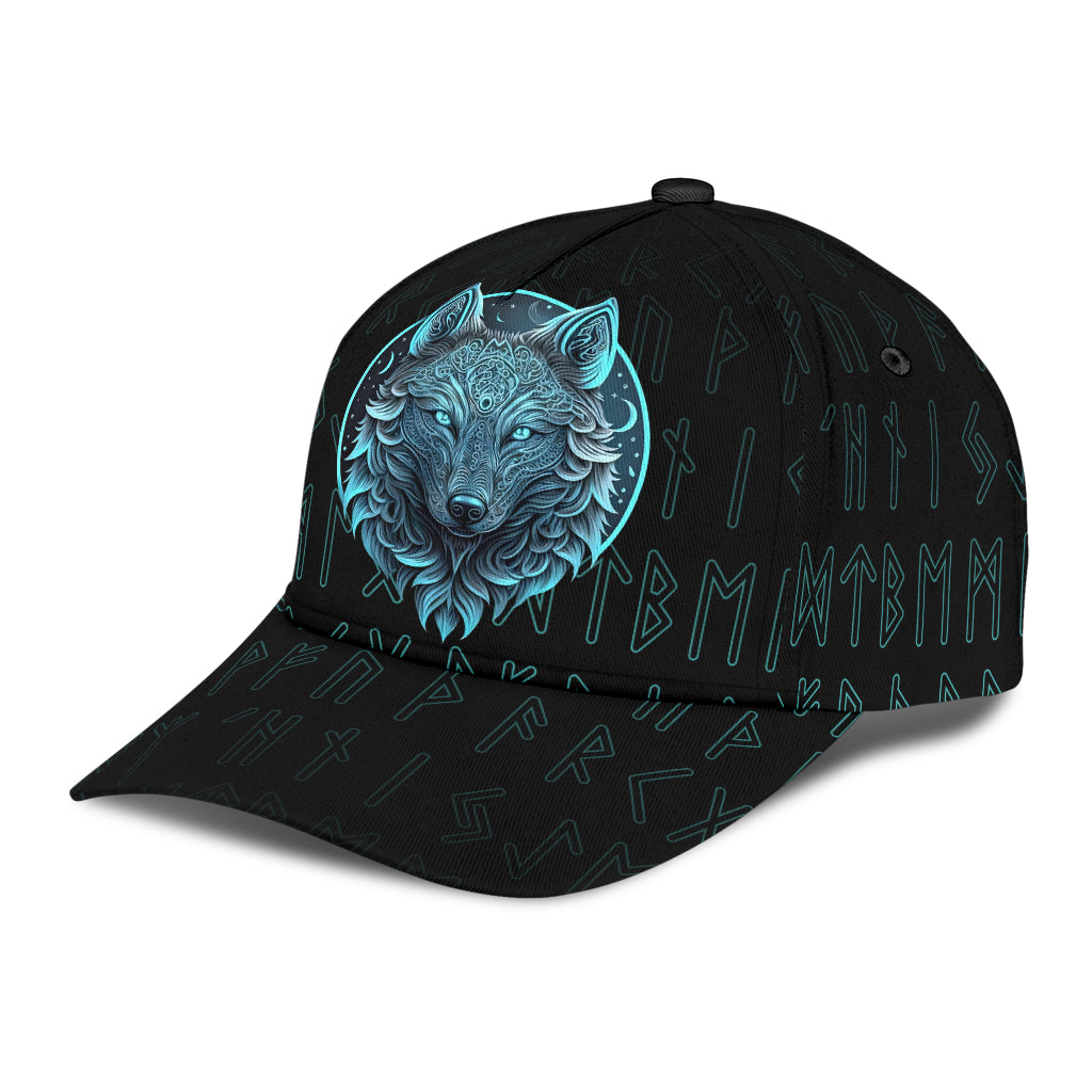 Cap - Fenrir Wolf Tattoo and Rune Classic Cap