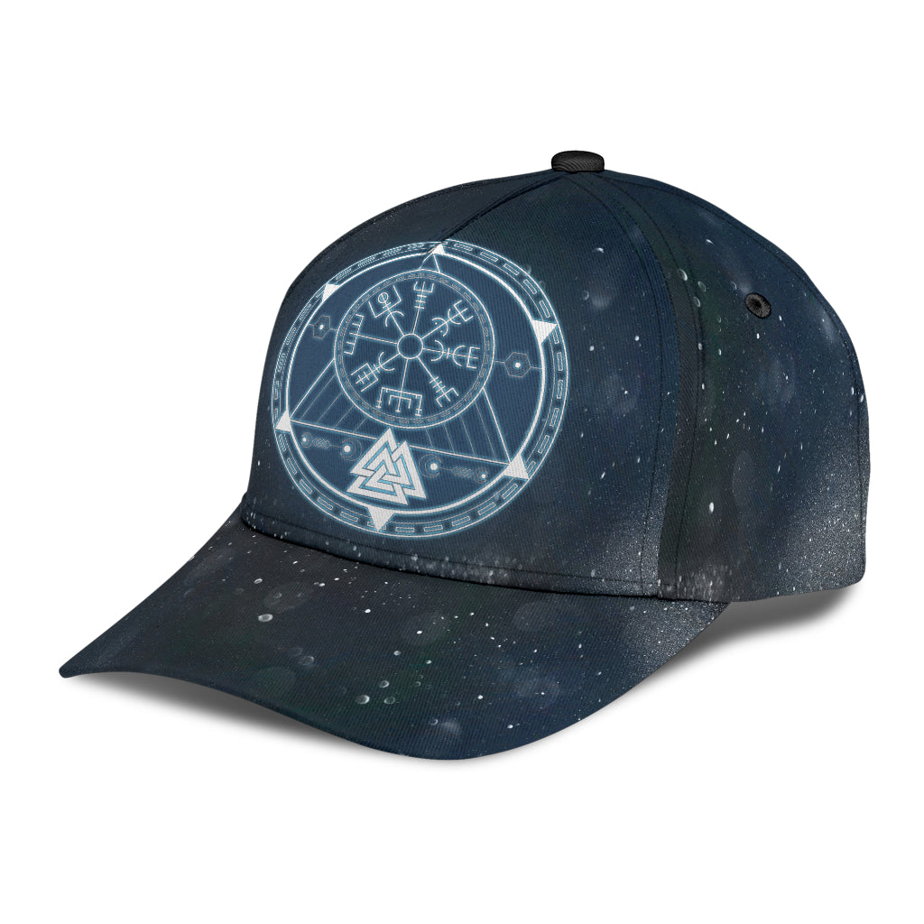 Cap - Vegvisir with Valknut Compass Galaxy Style Classic Cap